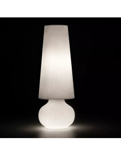 LAMPADE-LAMPADARI-SERIE LUMINOSE: vendita online LAMPADA DA TERRA FADE BIANCO INDOOR/ OUTDOOR CM.65X65X185H in offerta 2