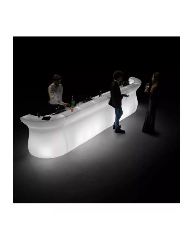DRINK STATION-POSTAZIONI BAR: vendita online BANCONE BAR NEUTRO MODULARE BARTOLOMEO PLUST OUTDOOR CM.160X70X110H in offerta