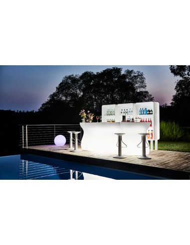 DRINK STATION-POSTAZIONI BAR: vendita online BANCONE BAR NEUTRO MODULARE BARTOLOMEO PLUST OUTDOOR CM.160X70X110H in offerta
