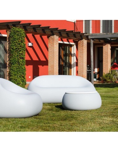 SALOTTINI: vendita online SOFA BIANCO GUMBALL PLUST INDOOR/OUTDOOR CM.165 H.39 in offerta