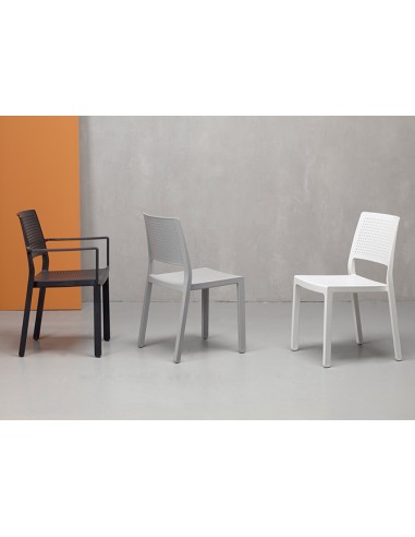 SEDIE - POLTRONE: vendita online SEDIA EMI GRIGIO CHIARO SCAB in offerta