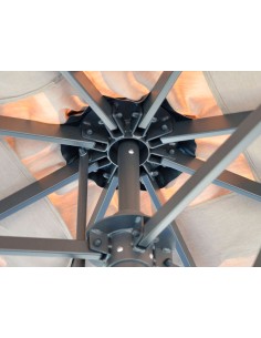 OMBRELLONI: vendita online OMBRELLONE 6X6 ECRU' PLATINO MEDIUM 2.1 TELO CORTI NOVOSOL CON VELCRO (NO BASE) in offerta 2