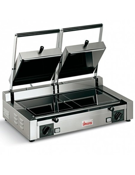 PIASTRE COTTURA: vendita online PIASTRA PANINI IN VETROCERAMICA DOPPIA 3000W PD VT LR-LR SIRMAN in offerta