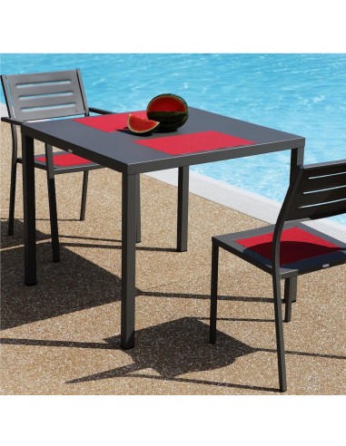TAVOLI: vendita online CUBO TAVOLO CM.80X80 ANTRACITE CON GAMBE SMONTABILI AUTOLIVELLANTE in offerta
