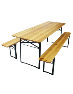 TAVOLI: vendita online SET BIRRERIA TAVOLO CON PANCHE CM.200X80 in offerta