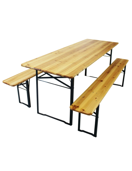 TAVOLI: vendita online SET BIRRERIA TAVOLO CON PANCHE CM.200X80 in offerta