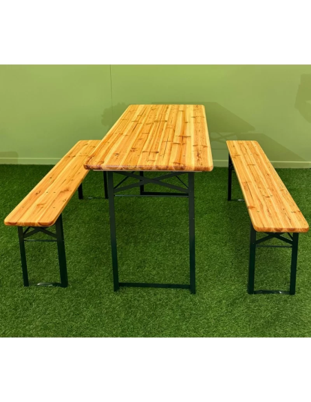 TAVOLI: vendita online SET BIRRERIA TAVOLO CON PANCHE CM.200X80 in offerta