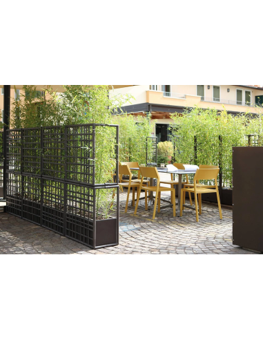 PARAVENTI-SEPARE': vendita online SIPARIO 2 FIORIERA TERRA CM.70,3X35X140,6H in offerta