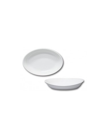 VASSOI-TAGLIERI: vendita online PIATTO OVALE CARAVELLA 27X19 CM BIANCO NAPOLI PORCELLANA SATURNIA in offerta
