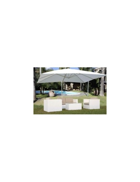 OMBRELLONI: vendita online OMBRELLONE SENSO 3 X 4 METRI BIANCO SALMAR (NO BASE) in offerta