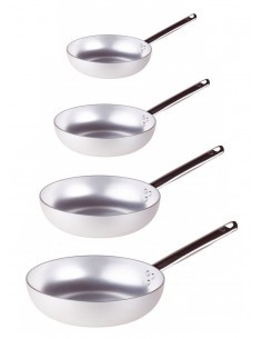 ALLUMINIO MM.3: vendita online BATTERIA SET PADELLE SVASATE ALTE Ø 24-28-32-36CM IN ALLUMINIO BALDASSARE AGNELLI in offerta
