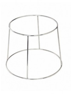 SUPPORTO PER VASSOIO FRUTTI DI MARE IN ACCIAIO CROMATO 20 CM