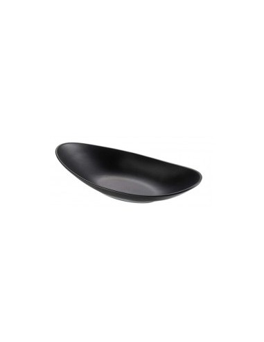 LE PERLE: vendita online PIATTO OVALE 18X10 LE PERLE IN MELAMINA NERO LEONE in offerta