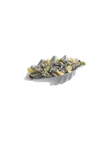 VASSOI-TAGLIERI: vendita online VASSOIO CONCHIGLIA IN MELAMINA 55x28x17CM LE PERLE LEONE in offerta