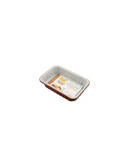FOLI VASCHETTE IN ALLUMINIO 4 PORZIONI 3PZ TERRACOTTE