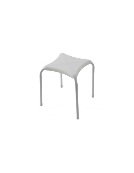 SGABELLO 868001 ABS/METALLO BIANCO