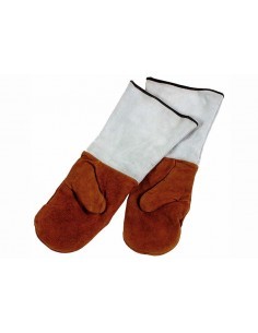 ACCESSORI: vendita online GUANTI DA FORNO PROFESSIONALI IN CUOIO FODERATO KAUFGUT in offerta 2