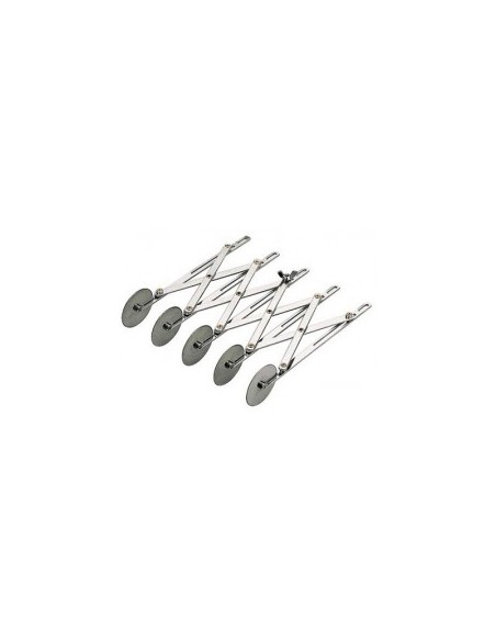 TAGLIAPASTA-COPPAPASTA-PORZIONATORI: vendita online TAGLIA PASTA A 6 ROTELLE INOX in offerta