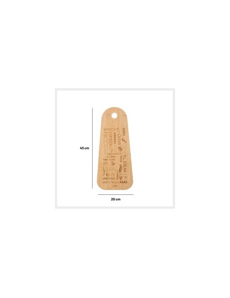 VASSOI-TAGLIERI LEGNO: vendita online TAGLIERE 134514A BAMBOO 45X19CM in offerta
