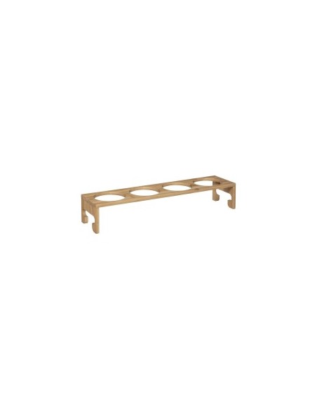 SET 5 PEZZI 179622 VASETTI C/MENSOLA BAMBOO