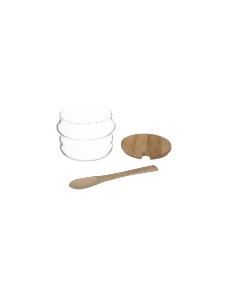 SET 5 PEZZI 179622 VASETTI C/MENSOLA BAMBOO