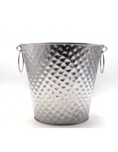 PORTAGHIACCIO-SECCHIELLI-INVINATORI: vendita online SECCHIELLO 20343 BOTTIGLIE ARGENTO 26CM in offerta