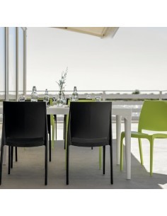 SEDIE-POLTRONE: vendita online SEDIA VOLGA IN POLIPROPILENE NERO CM 46x54x80H in offerta 2