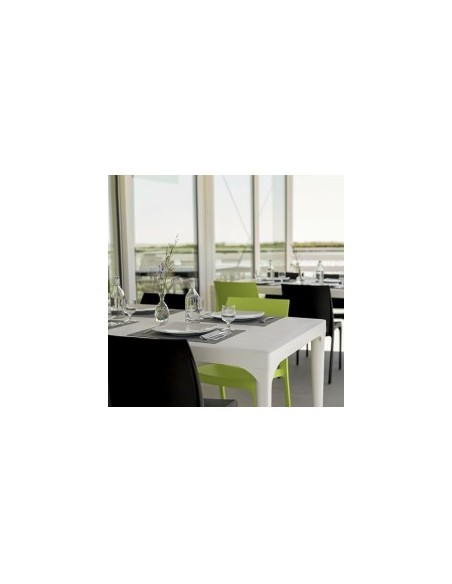 SEDIE-POLTRONE: vendita online SEDIA VOLGA IN POLIPROPILENE NERO CM 46x54x80H in offerta