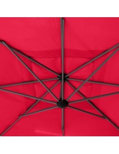 OUTLET: vendita online OMBRELLONE 2,5X2,5 GRANATO (NO BASE) in offerta 2
