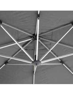 OMBRELLONI: vendita online OMBRELLONE EQUADOR 3X3 GRIGIO CON LED (NO BASE) in offerta 2