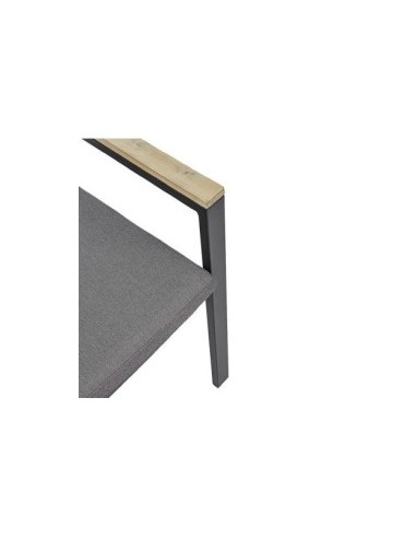 SEDIE-POLTRONE: vendita online SEDIA BELMAR ANTRACITE E LEGNO NATURALE CON BRACCIOLI BIZZOTTO in offerta
