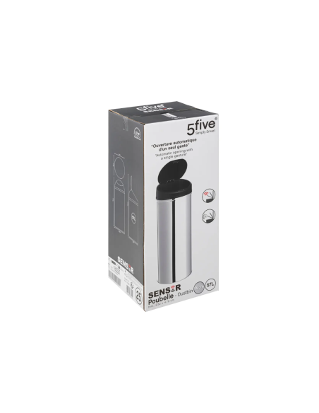 PATTUMIERA AUTOMATICA 186225 ACCIAIO 57LT ARGENTO