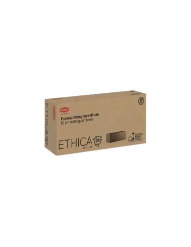 VASI-FIORIERE: vendita online FIORIERA ETHICA RETTANGOLARE CM 80X36 H 140 COLOR GRAFITE CON SPALLIERA in offerta