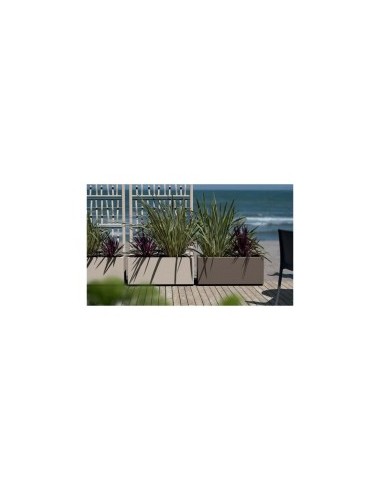 VASI-FIORIERE: vendita online FIORIERA ETHICA RETTANGOLARE CM 80X36 H 140 COLOR GRAFITE CON SPALLIERA in offerta