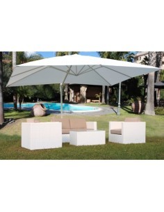 OMBRELLONI: vendita online OMBRELLONE SENSO SALMAR 3X3 METRI BIANCO IN ALLUMINIO (NO BASE) in offerta 2