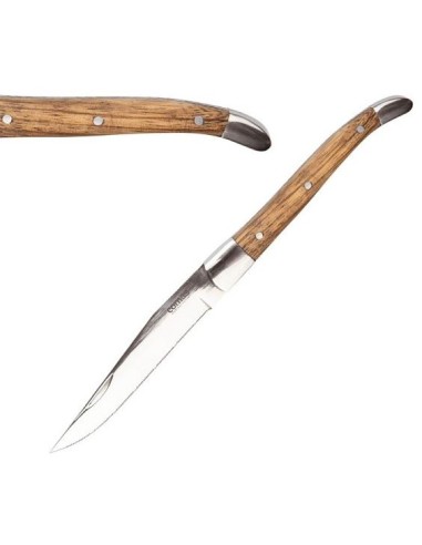 COLTELLI BISTECCA: vendita online COLTELLO DA BISTECCA NICOLAS HQ COMAS INOX 18% MANICO IN LEGNO in offerta