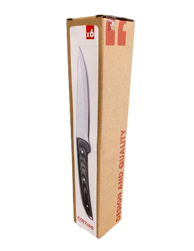 COLTELLI BISTECCA: vendita online COLTELLO DA BISTECCA TORINO HQ COMAS ACCIAIO INOX MANICO IN LEGNO in offerta