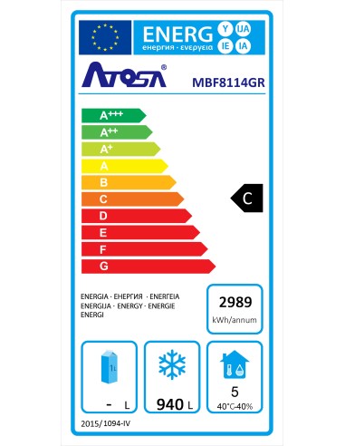 ARMADI CONGELATORI ACCIAIO: vendita online ARMADIO CONGELATORE 2 PORTE 1240L IN ACCIAIO INOX -20°C/-17°C in offerta