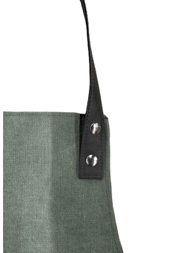 GREMBIULI: vendita online GREMBIULE WOSDE VERDE E ANTRACITE CON PETTORINA 57X80 CM in offerta