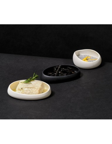 INSALATIERE-CIOTOLE-COPPETTE: vendita online CIOTOLINA DA DEGUSTAZIONE COMAS PLAISIR 8 NERA PORCELLANA in offerta