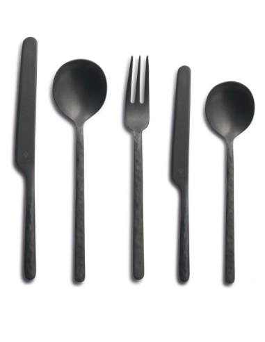 CUCCHIAI TAVOLA: vendita online CUCCHIAIO DA TAVOLA COMAS KODAI VINTAGE BLACK CONF. 12 PEZZI INOX 18% in offerta