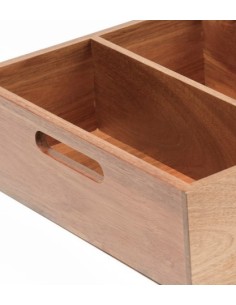 ACCESSORI: vendita online PORTAPOSATE IN LEGNO 4 SCOMPARTI COMAS 32 CM X 53 CM X 10 CM in offerta 2