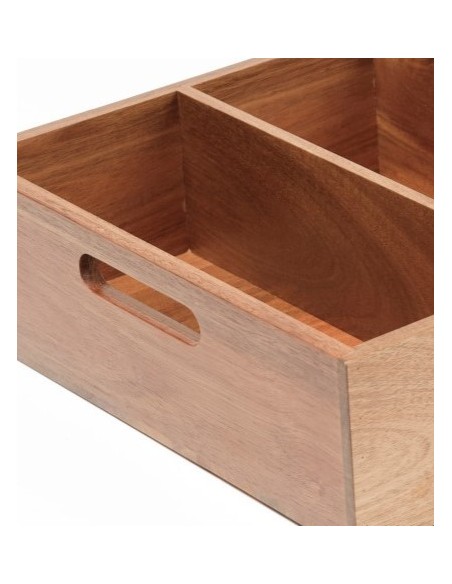ACCESSORI: vendita online PORTAPOSATE IN LEGNO 4 SCOMPARTI 32 CM X 53 CM X 10 CM in offerta