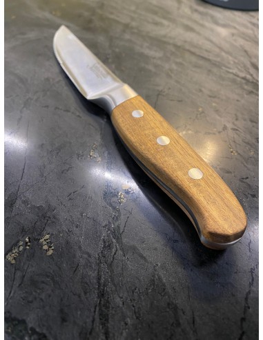COLTELLI BISTECCA: vendita online COLTELLO DA MANZO FORGIATO SEGHETTATO SALVINELLI COTTAGE MANICO LEGNO in offerta