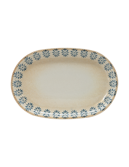 PIATTI: vendita online PIATTO PIANO OVALE CM.33X22 TABLE CHICAGO ROMA PORCELLANA SATURNIA in offerta