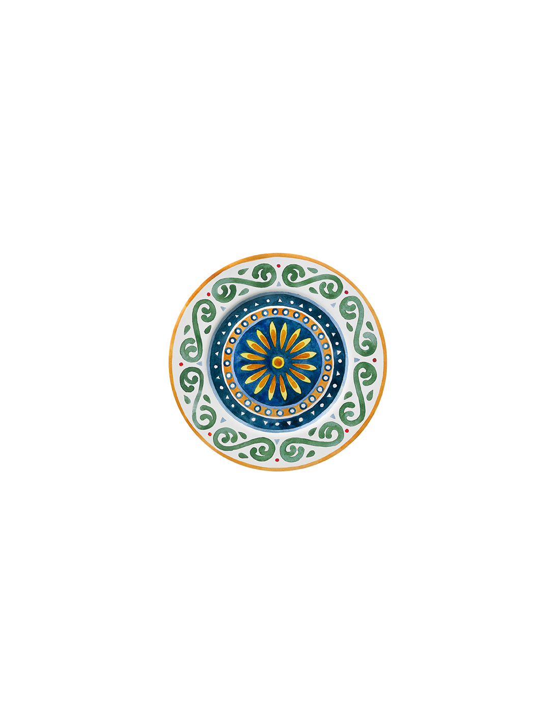 PIATTI: vendita online PIATTO PIANO 28 CM CAPRI ISCHIA PORCELLANA SATURNIA in offerta