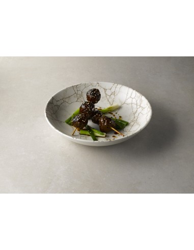 PIATTI: vendita online PIATTO FONDO CHURCHILL KINTSUGI CORAL IN PORCELLANA 24,8 CM in offerta
