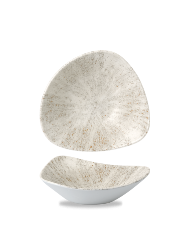 PIATTI: vendita online CIOTOLA TRIANGOLARE CHURCHILL STONE AGATE GRIGIO CM.23,5 in offerta