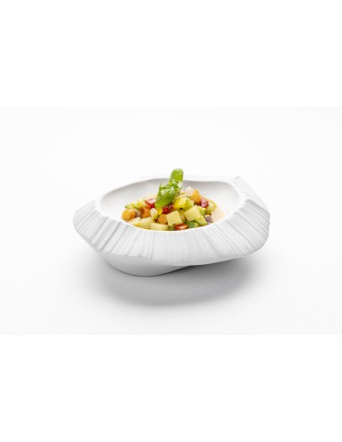 PIATTI: vendita online PIATTO GOURMET ORIGAMI ELEMENTI SUMISURA ROYALE BIANCO PORCELLANA in offerta