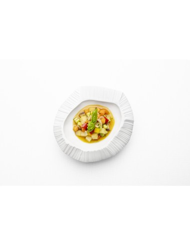 PIATTI: vendita online PIATTO GOURMET ORIGAMI ELEMENTI SUMISURA ROYALE BIANCO PORCELLANA in offerta